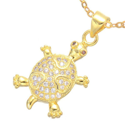 Tiny Sea Turtle Necklace  Oval Shape Necklace - WikiWii