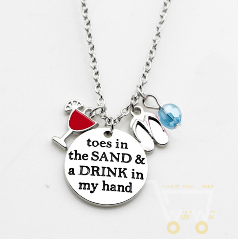 Toes in the sand necklace - WikiWii