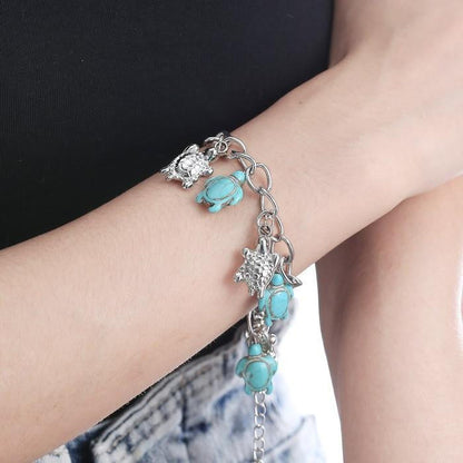 Turquoise Sea Turtle Bracelet - WikiWii