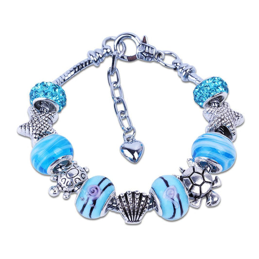 Turtle Starfish Beads Charm Bracelets - WikiWii