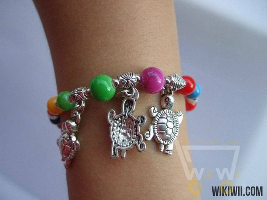 Turtle With Lucky Beads Bracelet - WikiWii