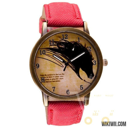 Vintage Painting Horse Watch - WikiWii