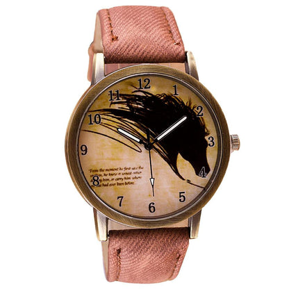 Vintage Painting Horse Watch - WikiWii