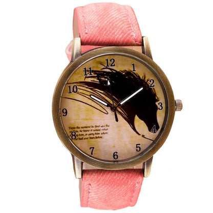 Vintage Painting Horse Watch - WikiWii