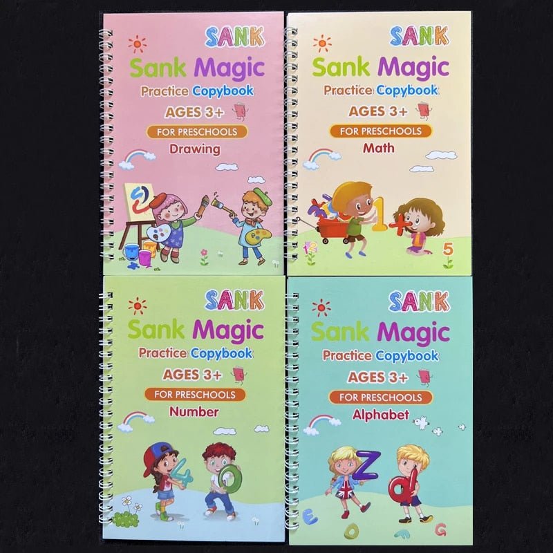 Children's Magic Practice Copybook-4 Books - YOYOWIZZ