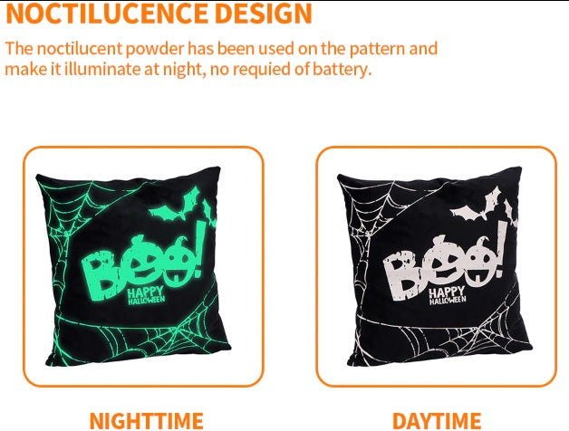 Halloween Luminous Cushions Covers - YOYOWIZZ