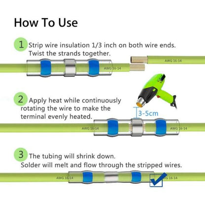 Solder Seal Wire Connectors [200pcs] - YOYOWIZZ